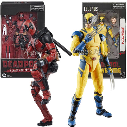 Hot Deadpool & Wolverine Action Figure X-Men Joint Movable New Mutants Wilson Comics Wade Movie  Model Customized Gifts Kids Toy Beauty World Shop