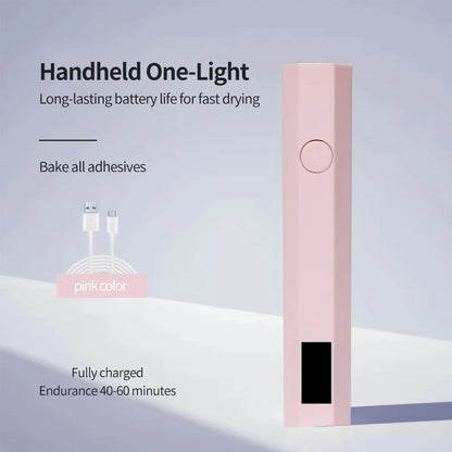YIKOOLIN Convenient Handheld Nail Dryer Lamp UV/LED Nail Curing All Gel Polish Nail Art Tool Nail Art Convenient Nail Lamp Beauty World Shop