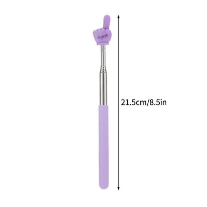 1pPointer Finger Stainless Steel Reading Sticks Telescopic Reading Finger Teaching Aids Gift for Teachers Pointer Finger Stick Beauty World Shop
