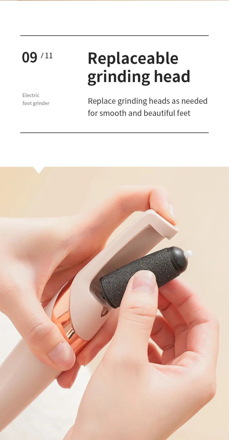 HOMEFISH Electric Foot Grinder Automatic Foot Callus Rubbing Pedicure Dead Skin Callus Remover for  Foot Beauty Machine Beauty World Shop
