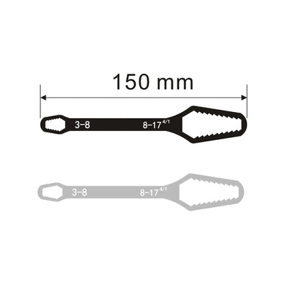 3-24mm Universal Torx Wrench Self-tightening Adjustable Glasses Wrench Board Double-head Torx Spanner Hand Tools for Factory Beauty Fashion