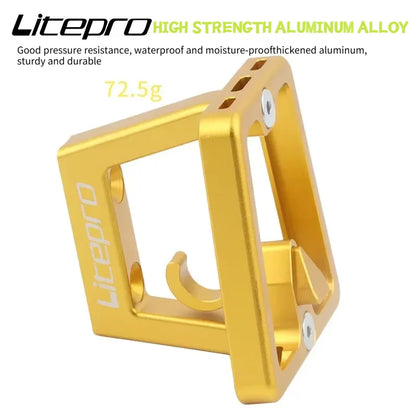 LP Folding Bike Front Bag Carrier Block Bracket 2 Holes Mounting Suitable For Brompton Folding Bike Front Carrier Mount Adapter Beauty World Shop