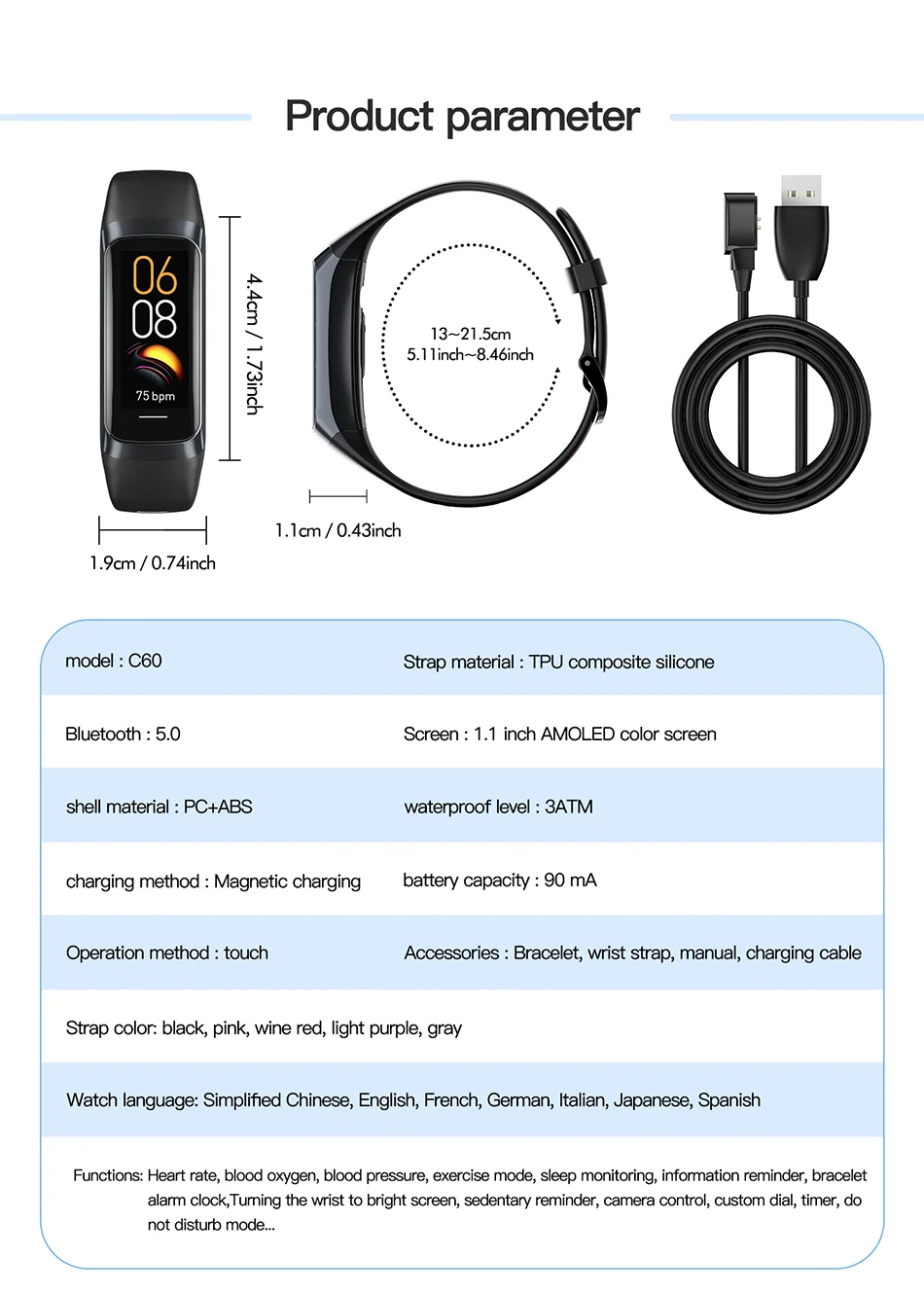 LIGE Amoled Smart Watch Men 2023 Smart Band Women Heart Rate Blood Smartwartch Waterproof Smart Bracelet Sport Fitness Tracker Beauty World Shop
