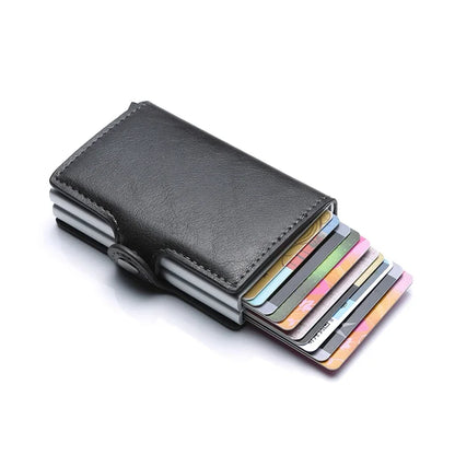 Anti Rfid Carbon Fiber Credit Card Holder Mens 14 Bank Cardholder Case Wallet Metal Minimalist Wallet Money Bag Male Purses Beauty World Shop