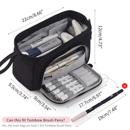 Large Capacity Pencil Case Cute Student Pencil Cases Big Pen Bag Case Storage Box Boy Girl Kid Office School Stationery Supplies Beauty World Shop