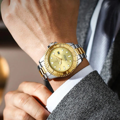 POEDAGAR Original Luxury Man Wristwatch Waterproof Luminous Date Men Watch Stainless Steel Fashion Business Men's Quartz Watches Beauty World Shop