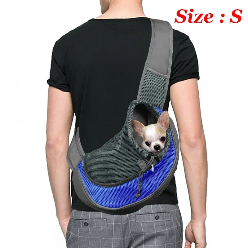 1Pc Dog out backpack,Dog Sling Carrier Breathable Mesh Travel Crossbody Bag For Puppy Cat Hiking Camping Beauty World Shop