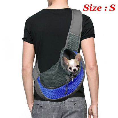 1Pc Dog out backpack,Dog Sling Carrier Breathable Mesh Travel Crossbody Bag For Puppy Cat Hiking Camping Beauty World Shop