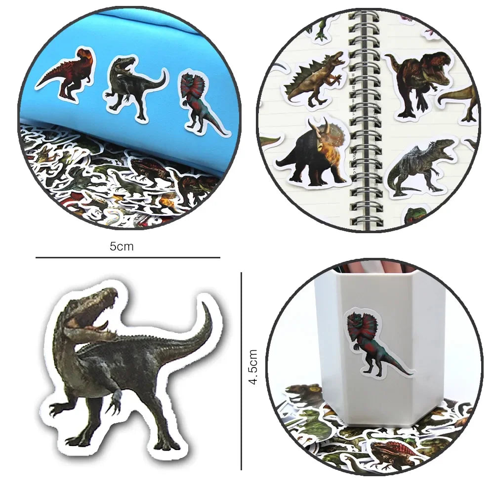 10/50/100pcs Funny Dinosaur Stickers Cartoon Decals Toy Stationery Guitar Phone Bicycle Laptop Luggage Car Graffiti Kids Sticker Beauty World Shop