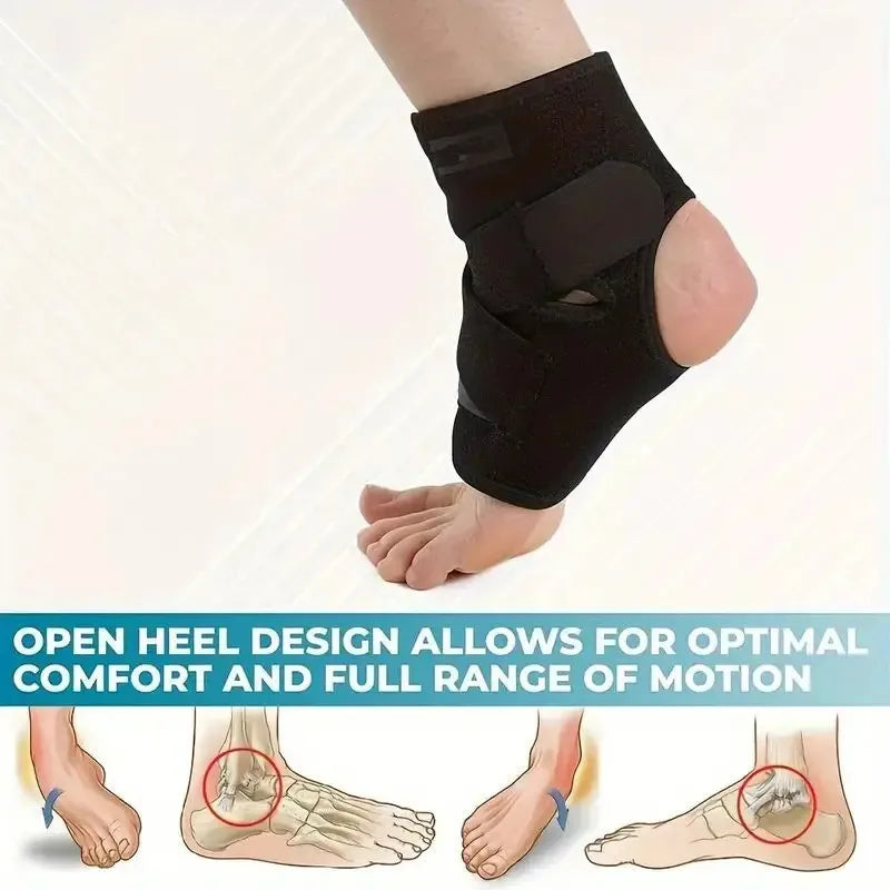 Adjustable Ankle Brace Breathable & Comfortable Elastic Ankle Support Sleeve Running Basketball Volleyball Foot Tendon Support Beauty World Shop