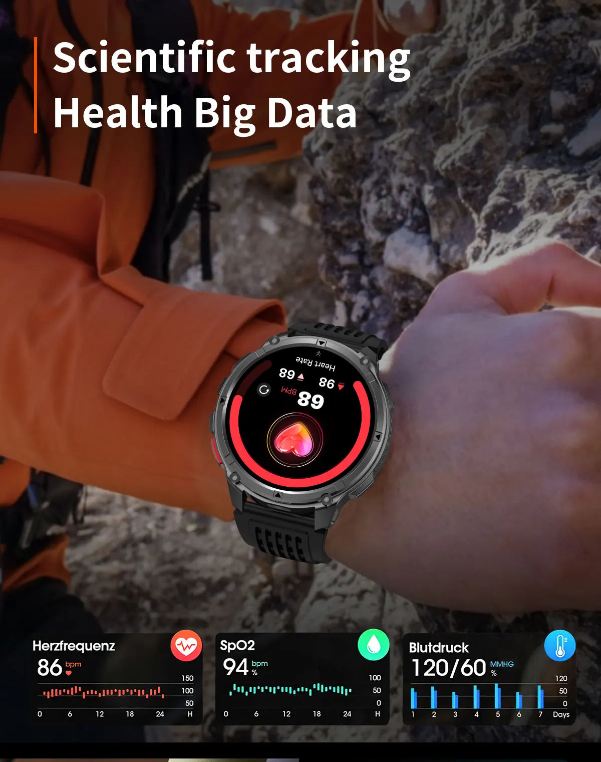 2026 New T-Rex3 Pro 1100mAh Battery Smart Watch GPS path 5ATM Waterproof Sports Run tracker Outdoors Compass Military Smartwatch Beauty World Shop