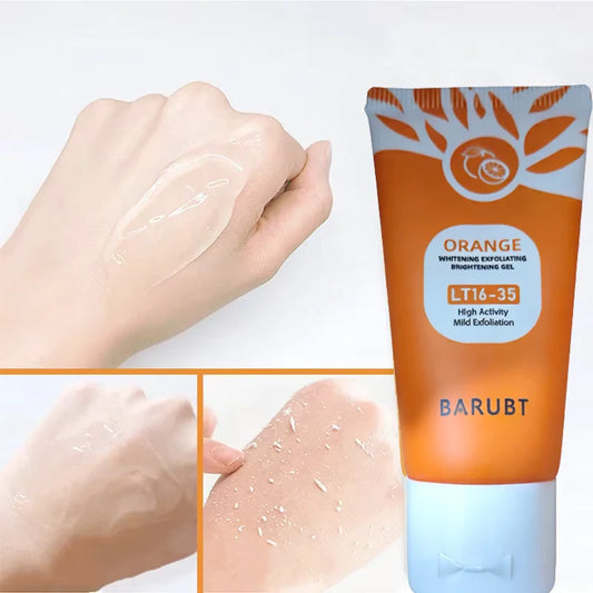 50g Orange Exfoliating Gel For Facial Body Gentle Orange Facial Scrub Body Cleansing Gel Dead Skin Remover Scrub Skin Cleaning Beauty Trend Shop
