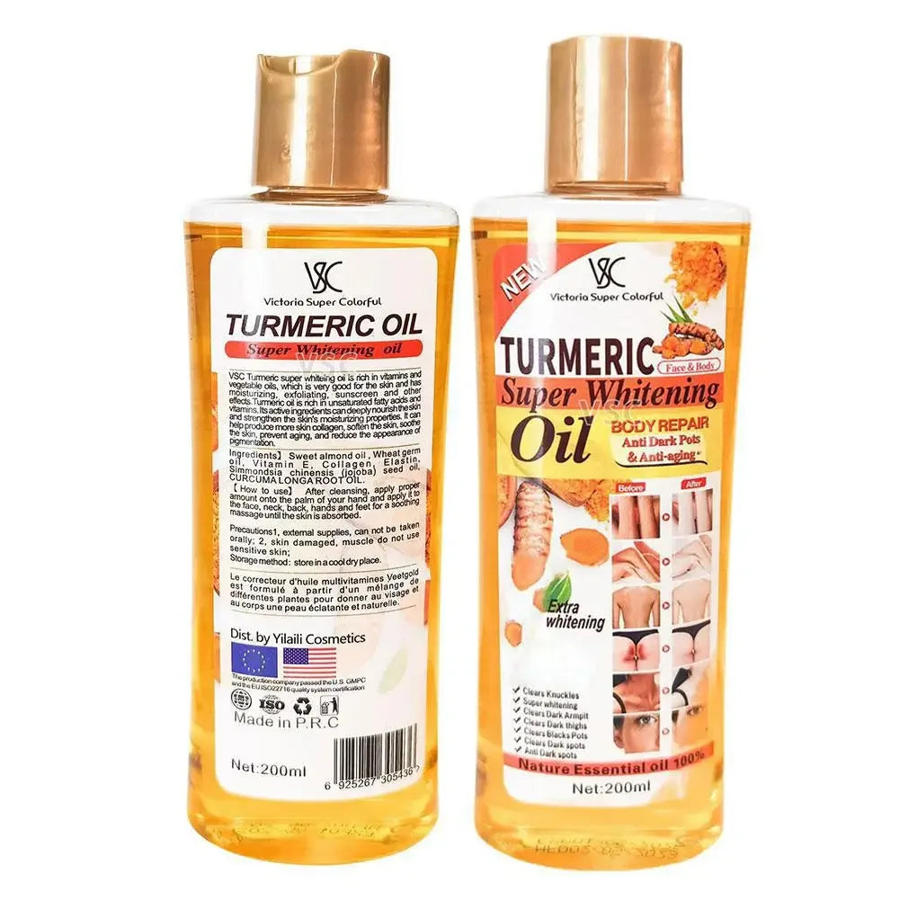 Turmeric Essential Oil Facial Body Massage oil Moisturizing Diffuser Aromatherapy Brightening Smoothing Body Face Skin Care 200m Beauty Trend Shop