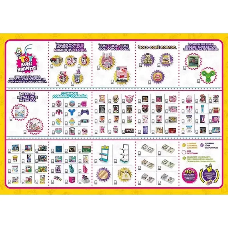Disney 5 Surprise Capsule Toys Mini Brands Series 3 Mystery Blind Box Fashion Surprise Ball Cartoon Figures Collectible Toys Beauty World Shop