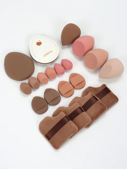 20 Pcs Pink Makeup Sponge and Makeup Puff Set Suitable for Face Cream and Powder Concealer Powder Makeup Machine Beauty World Shop