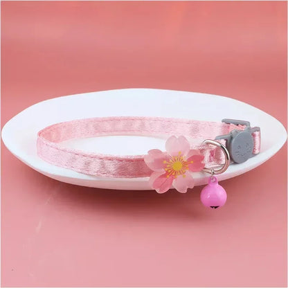 Pet Collar Pink Lace Bow Hanging Bead Cat Choker Bell Dog Cat Supplies Pet Accessories Dog Accessories Dog Cat Products Beauty World Shop