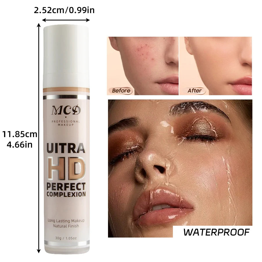 9 Shade Full Coverage Concealer Liquid Foundation  makeup high coverage  Base makeup  cushion Foundation cream  Natural Matte Beauty World Shop