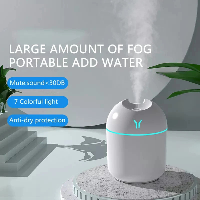 250ML Mini Aroma Oil Diffuser USB Essential Oil Atomizer Electric Air Humidifier With LED Night Lamp For Home Desk Bedroom Car Beauty Fashion