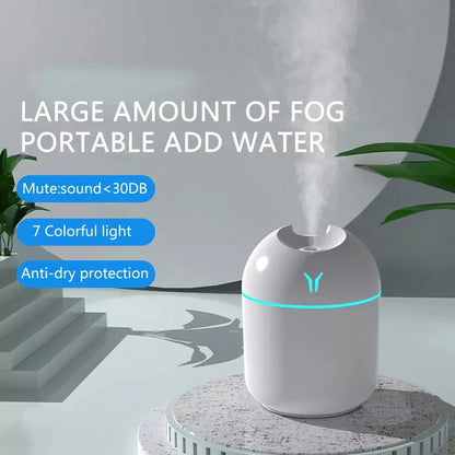 250ML Mini Aroma Oil Diffuser USB Essential Oil Atomizer Electric Air Humidifier With LED Night Lamp For Home Desk Bedroom Car Beauty Fashion