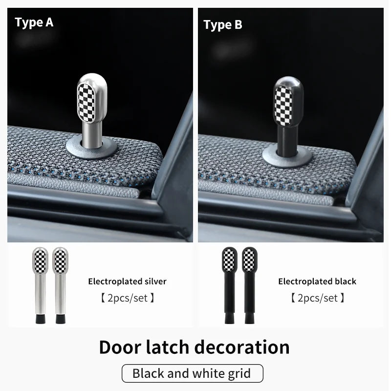 Car Door Pin Decorative For BMW Mini Cooper S F56 F55 F54 F60 R56 R60 F65 U25 Clubman Countryman Metal Car Interior Accessories Beauty World Shop