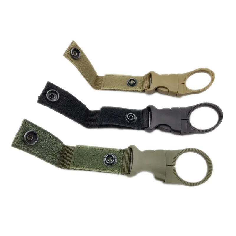 Webbing Water Bottle Holder Climbing Carabiner Belt Backpack Hanger Hooks Clip Multifunction Water Bottle Nylon Buckle Hook Clip Beauty World Shop