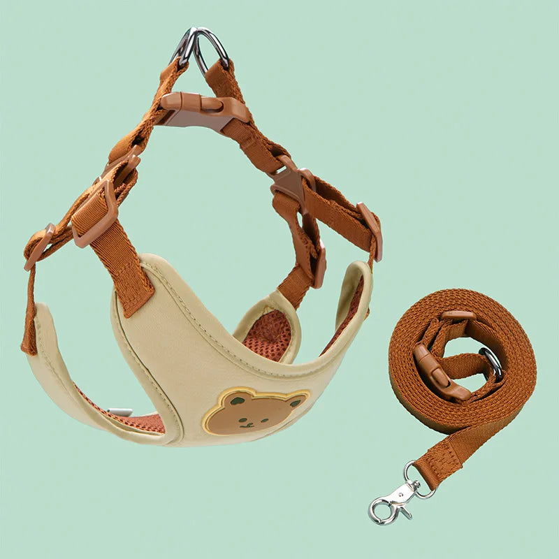 Pet Dog Harness Leash Set Small Medium Dog Cat Vest Breathable Puppy Chest Strap French Bulldog Chihuahua Harness Pet Supplies Beauty World Shop