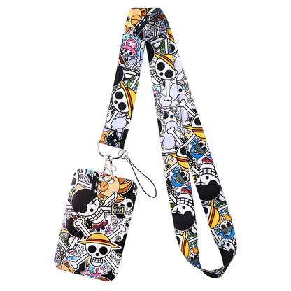 Japan Anime Cartoon Zoro Neck Strap Lanyards for Key ID Card Gym Cell C USB Badge Holder Rope Cute Key Chain Toy Gift Beauty World Shop