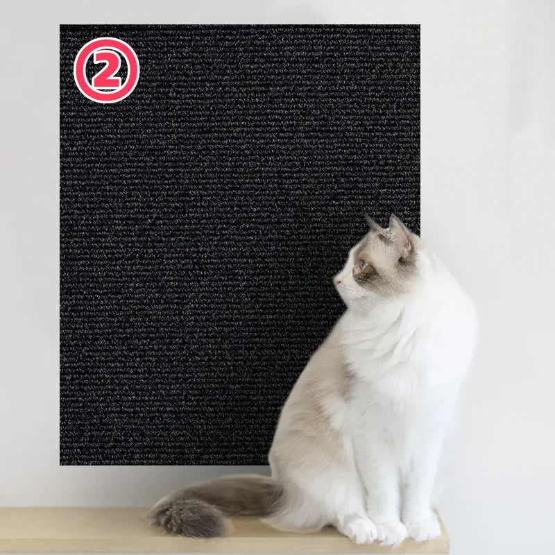 Trimmable Self-Adhesive Carpet Cats Scratch Board Wall Anti Cat Scratch Sofa Diy Cats Scratch Board Sofa Protection Paws Sharpen Beauty World Shop