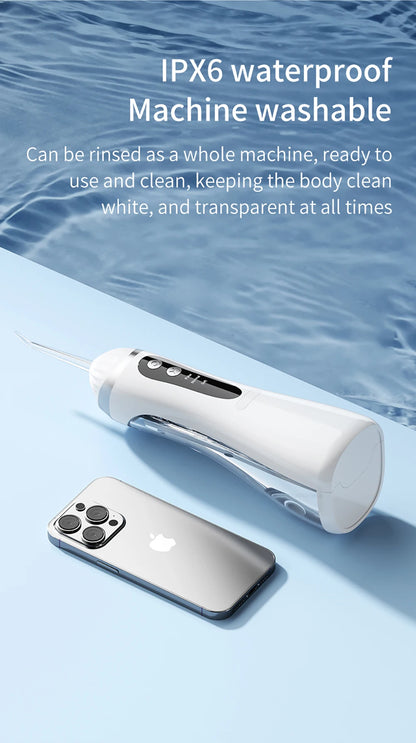 Teeth Water Flosser Electric Oral Irrigator Portable Home Dental Cleaning Teeth Rechargeable Waterproof Teeth Cleaner Oral Care Beauty World Shop