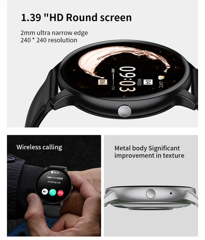 2025 New Smart Watch Women Men Bluetooth Call Sports Fitness Watches Heart Rate Health Monitor Smartwatch Ladies For Android iOS