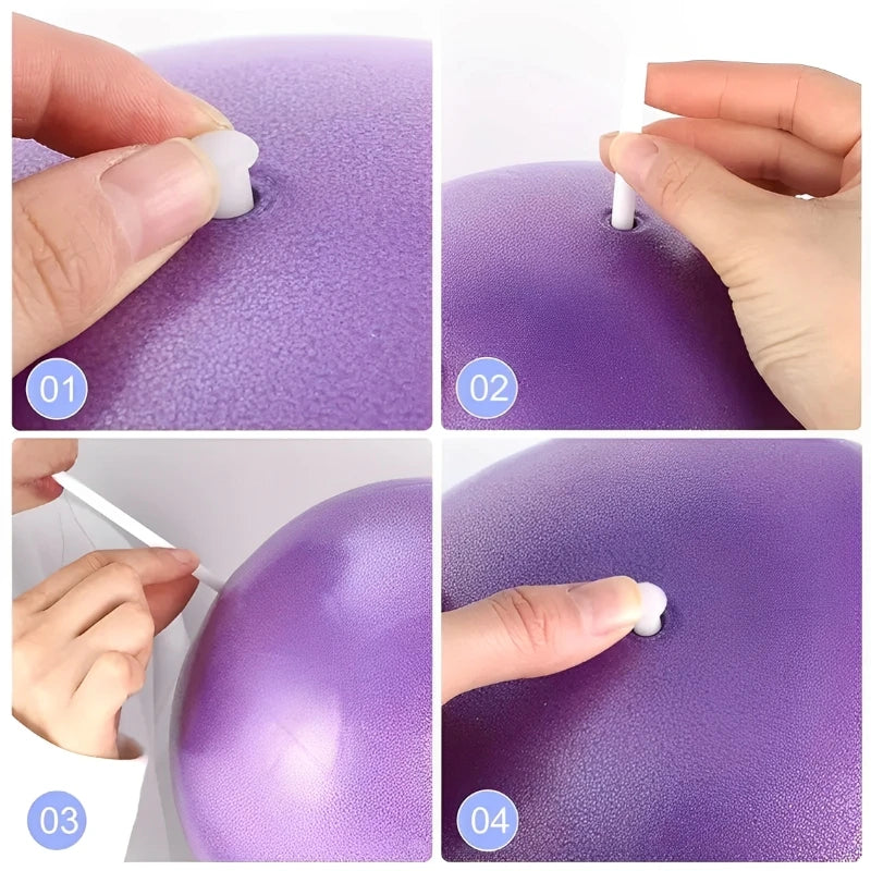 Yoga Pilates Explosion-Proof Ball Exercise Gymnastic Fitness Balance Gym Core Indoor Training Mini Balls Small Therapy Improves Beauty World Shop
