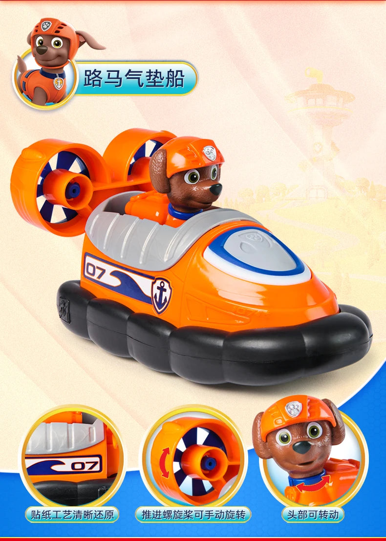 New Original PAW PATROL Vehicle Car Ryder Tracker Everest Chase Rex Skye Rocky Marshall Zuma Action Figure Toy Kid Birthday Gift Beauty World Shop
