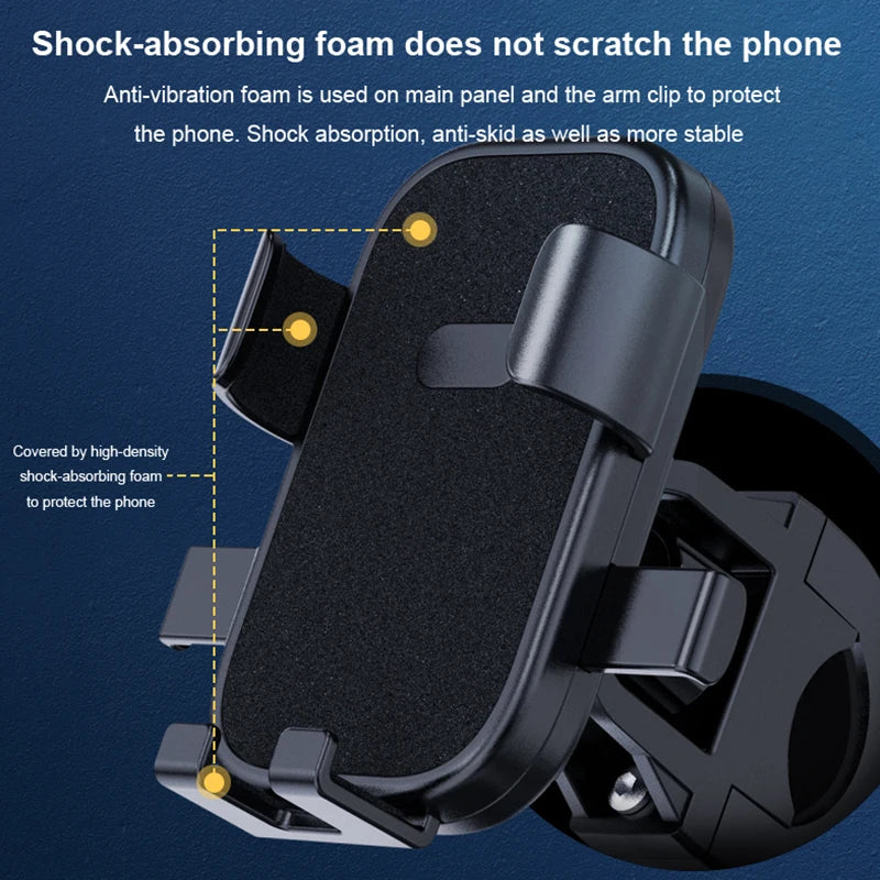 Anti-slip Phone Mount 360° Rotatable Adjustable Bike Phone Mount for Outdoor Cycling, Mountain Bike Accessories Beauty World Shop
