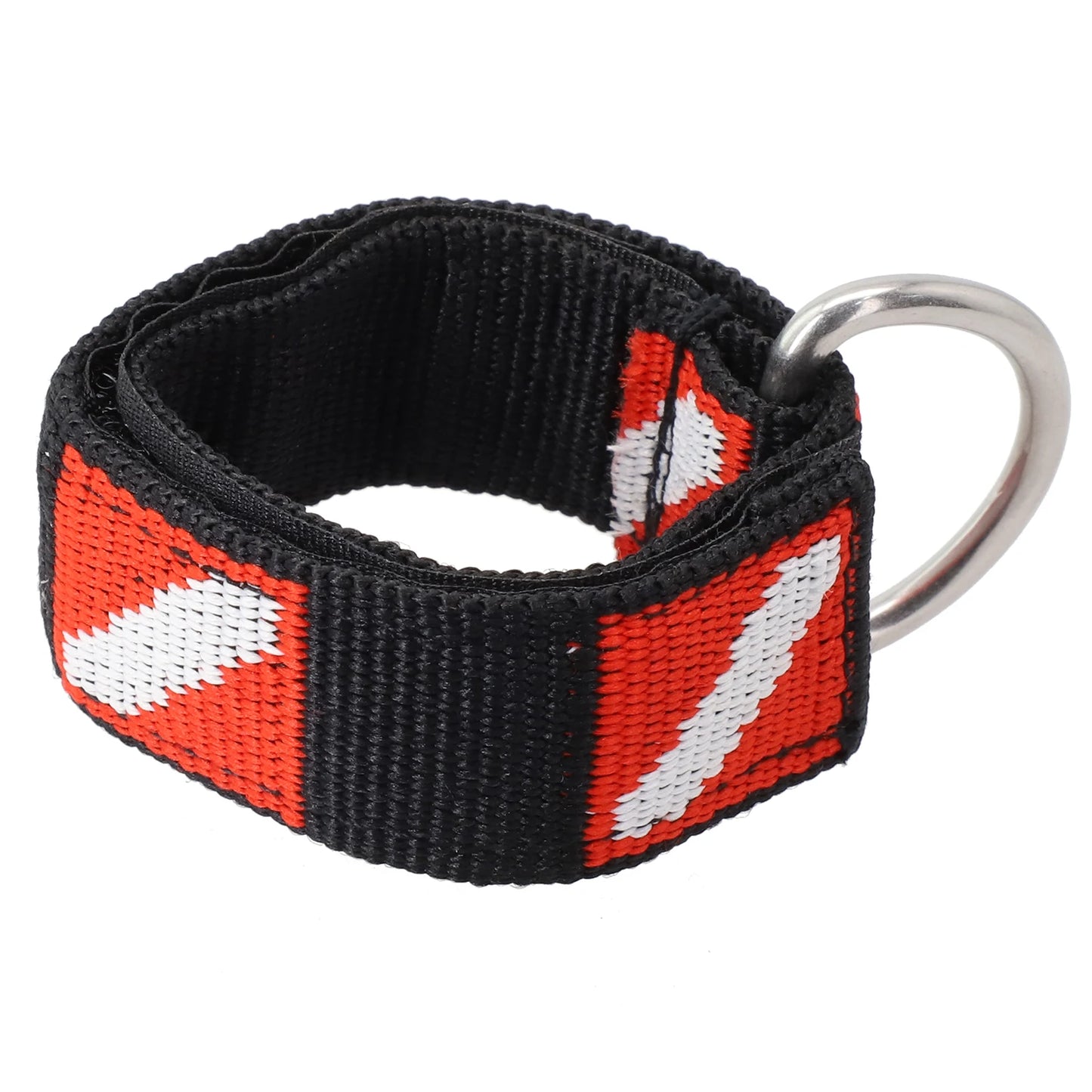1pc Adjustable Scuba Diving Wrist Strap Lanyard Webbing Band With Metal D-Ring Freediving Webbing Holder Strap Swim Pool Parts Beauty World Shop