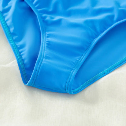 New Patchwork One-Piece Swimsuit Long Sleeve Swimwear Sports Backless Women's Swimming Bathing Suit Beach Wear Bather Surfing Beauty World Shop