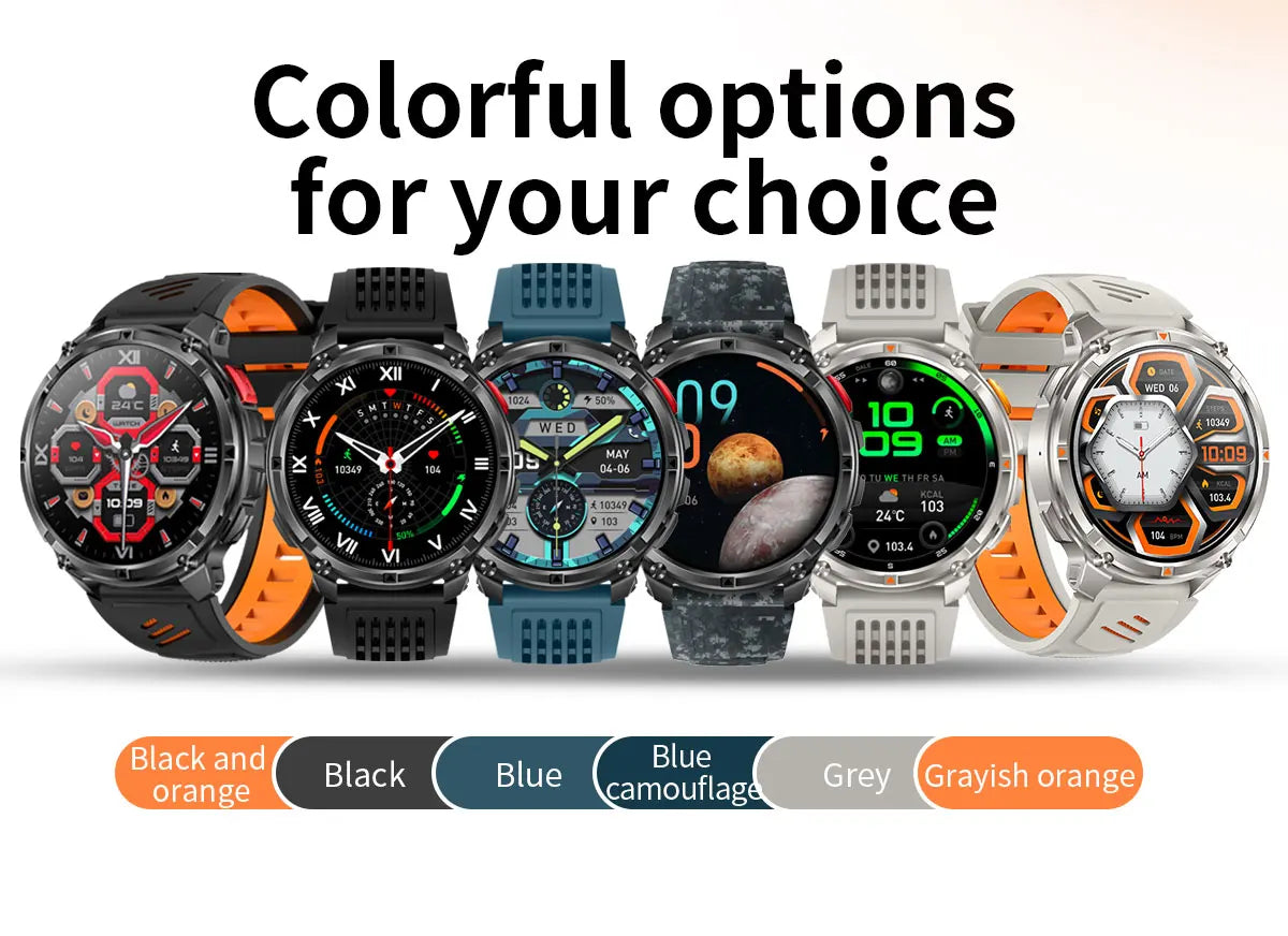 2026 New T-Rex3 Pro 1100mAh Battery Smart Watch GPS path 5ATM Waterproof Sports Run tracker Outdoors Compass Military Smartwatch Beauty World Shop