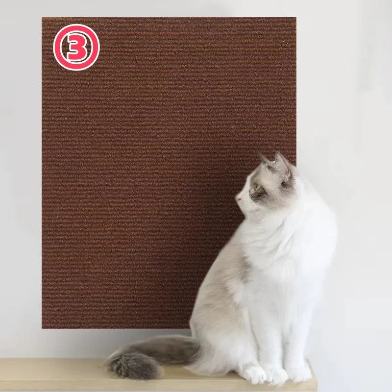 Trimmable Self-Adhesive Carpet Cats Scratch Board Wall Anti Cat Scratch Sofa Diy Cats Scratch Board Sofa Protection Paws Sharpen Beauty World Shop