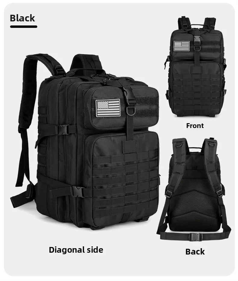 Adjustable Shoulder Straps Hiking Backpack Zipper Closure Travel Sports Camping Mountaineering Cycling Outdoor Unisex Foldable L Beauty World Shop