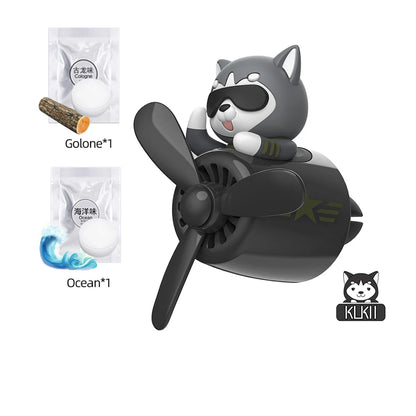 Cool Bear Pilot Car Air Freshener Rotating Propeller Air Outlet Perfume Fragrance Flavoring 자동차 공기 청정기 Accessories 방향제 차량용 Beauty World Shop