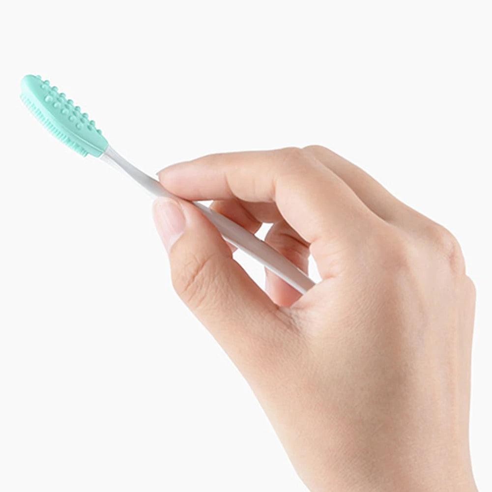 1PC/4PCS  Beauty Skin Care Wash Face Silicone Brush Exfoliating Nose Clean Blackhead Removal Brushes Tools With Replacement Head Beauty World Shop