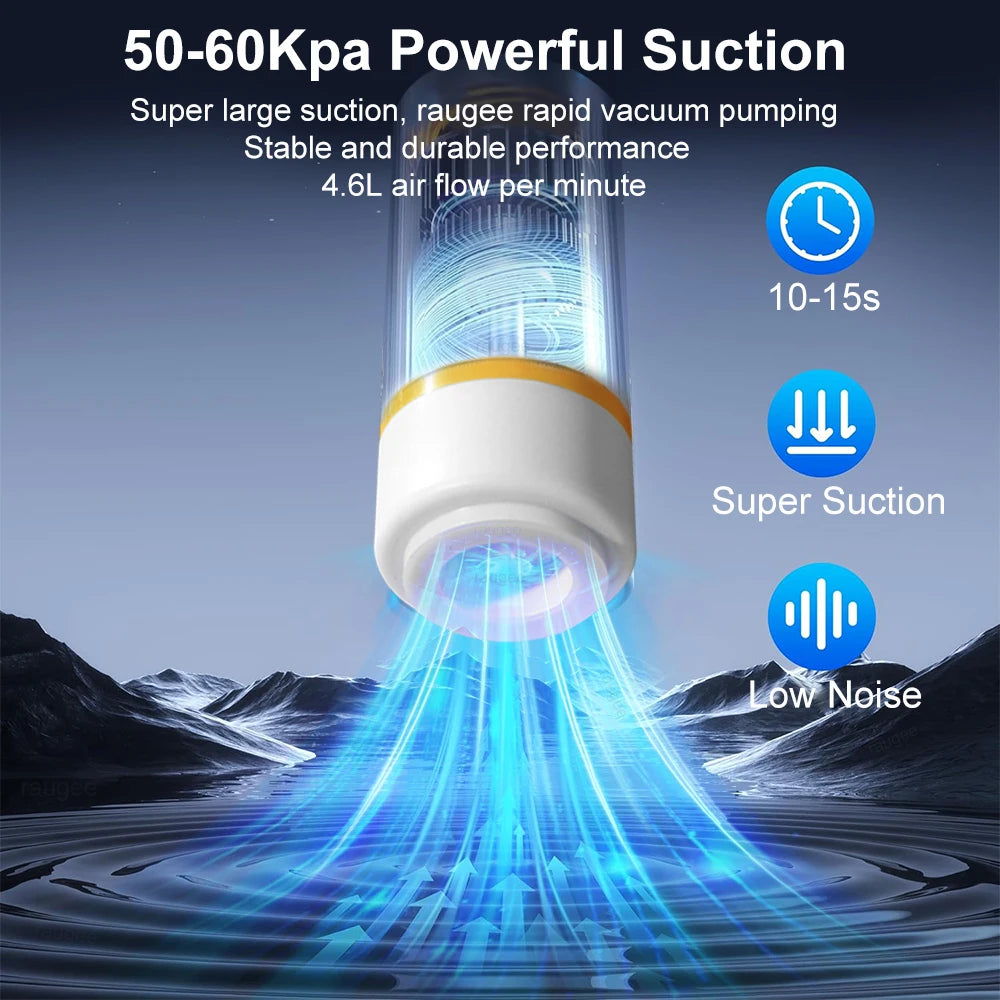 Mini Electric Air Pump Rechargeable for Food Fresh-Keeping Vacuum Sealed Bag Storage Bag Automatic Vacuum Compression Machine Beauty World Shop