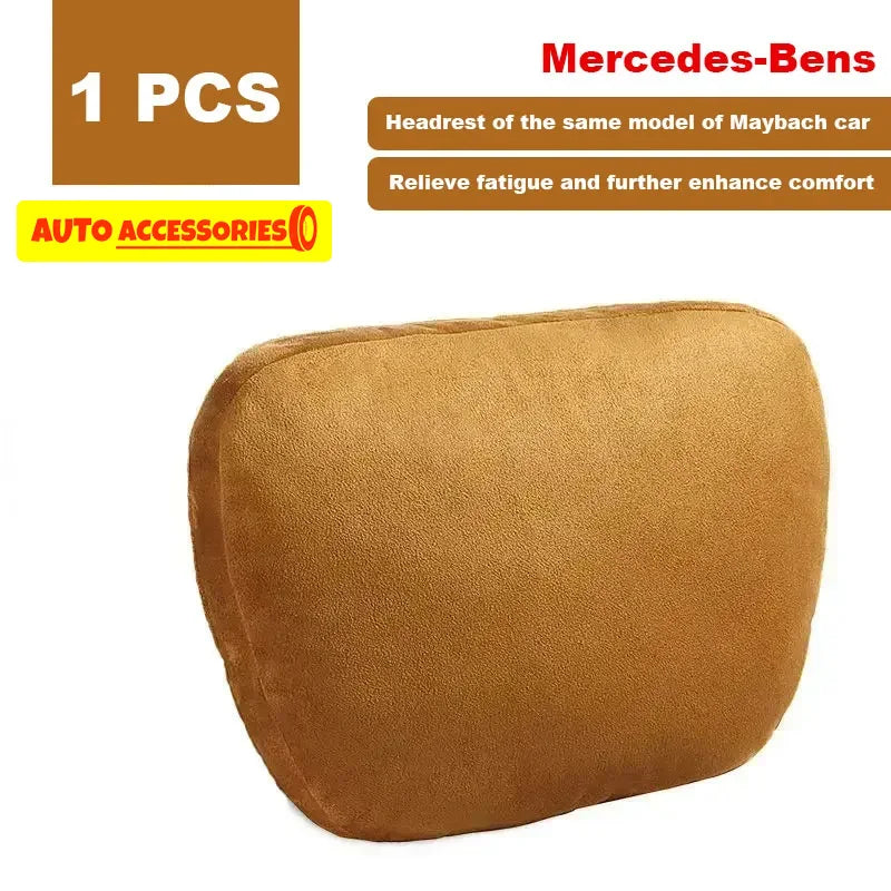 Car Headrest Neck Support Seat / Maybach Design S Class Soft Universal Adjustable Car Pillow Neck Rest Cushion High Quality Beauty World Shop