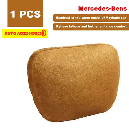 Car Headrest Neck Support Seat / Maybach Design S Class Soft Universal Adjustable Car Pillow Neck Rest Cushion High Quality Beauty World Shop
