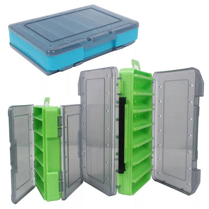 Shrimp Fishing Box Fishing Accessories Box Squid Jig Box Tackle Double Side Folio U Size Wooden Plastic Case for Fish Beauty World Shop