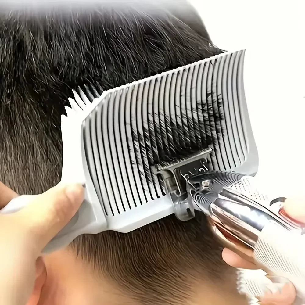 2Pcs Fading Comb Professional Barber Clipper Blending Flat Top Hair Cutting Comb For Men Heat Resistant Comb Salon Styling Tool Beauty World Shop