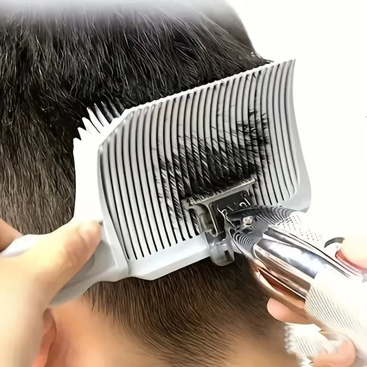 2Pcs Fading Comb Professional Barber Clipper Blending Flat Top Hair Cutting Comb For Men Heat Resistant Comb Salon Styling Tool Beauty World Shop