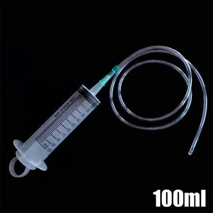 100/300/550ml Large Capacity Syringes Oil Pump With 1m Hose Pet Feeding Measuring Pump Hydroponics Nutrient Big Syringe Beauty Fashion
