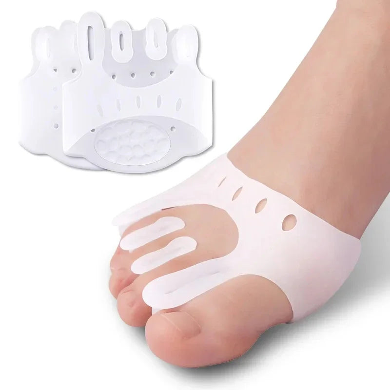 2pieces=1pair Gel Silicone Bunion Corrector Toe Separators Forefoot Pads Orthopedic Braces Orthotic Hallux Valgus Spacers Beauty Trend Shop
