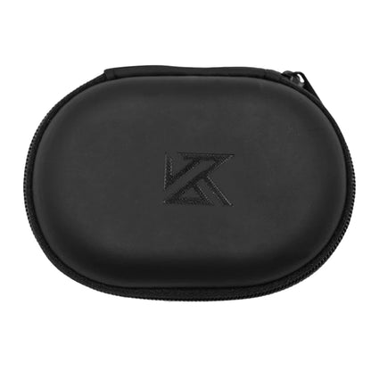 1-20PCS KZ Earphones Oval Storage Bag Wired Headphones PU Zipper Storage Box Portable Hold Case Container for KZ BA10 AS10 ES4