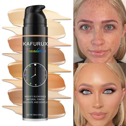 8-Color Liquid Foundation Makeup Set Waterproof Sweat-Resistant Concealer Professional Korean Style Face Base for Flawless Look Beauty World Shop